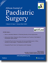 African Journal of Paediatric Surgery