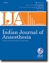 Indian Journal of Anaesthesia