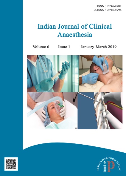 Indian Journal Of Clinical Anaesthesia