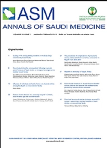 Annals of Saudi Medicine