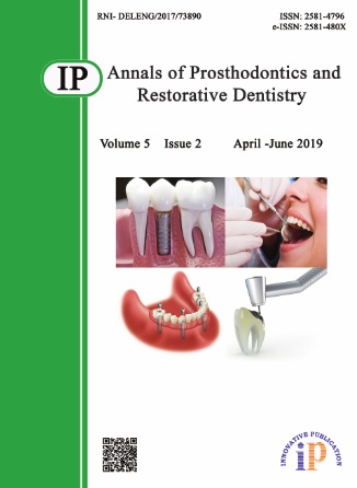 Annals of Prosthodontics and Restorative Dentistry