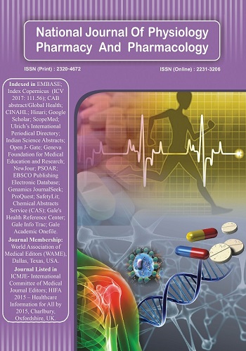National journal of physiology pharmacy and pharmacology