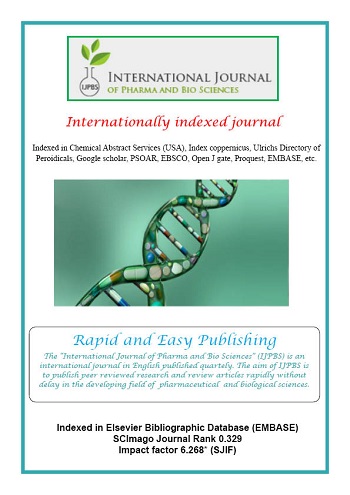 International Journal of Pharma and Bio Sciences