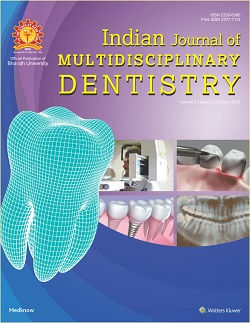 journal of dental research and review impact factor