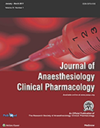 Journal of anaesthesiology clinical pharmacology