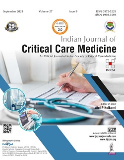 Indian Journal of Critical Care Medicine