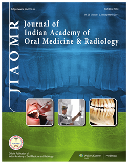 Journal of Indian Academy of Oral Medicine and Radiology