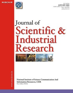 Journal of Scientific and Industrial Research