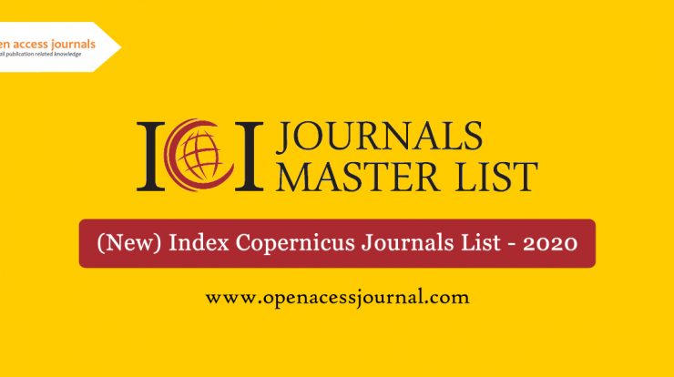 Index Copernicus Journals List 1 (New) Index Copernicus Journals List