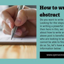 How to write an abstract - 2023 3 How to write an abstract