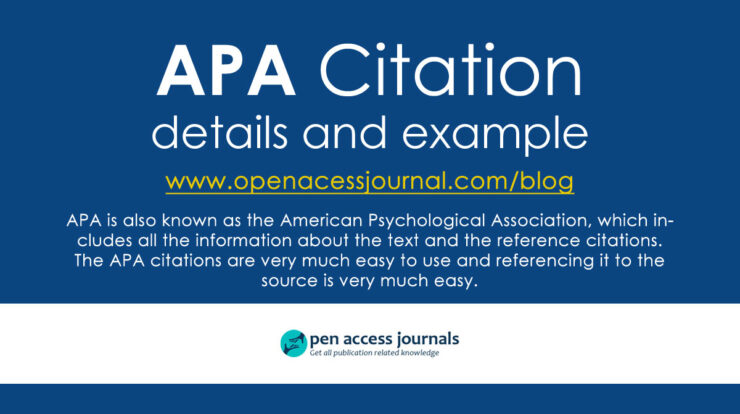 What is APA Citation and Example - 2021 1 APA Citation details and example