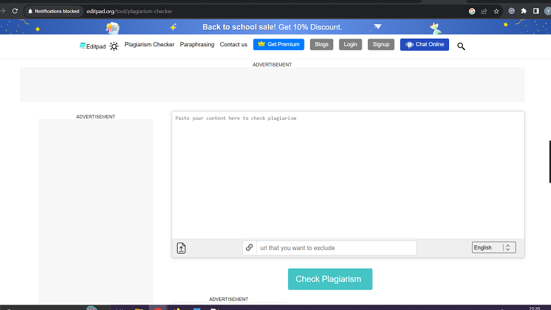 7+ Free Plagiarism Checker Tools to Avoid Plagiarism 7 Editpad plagiarism checker