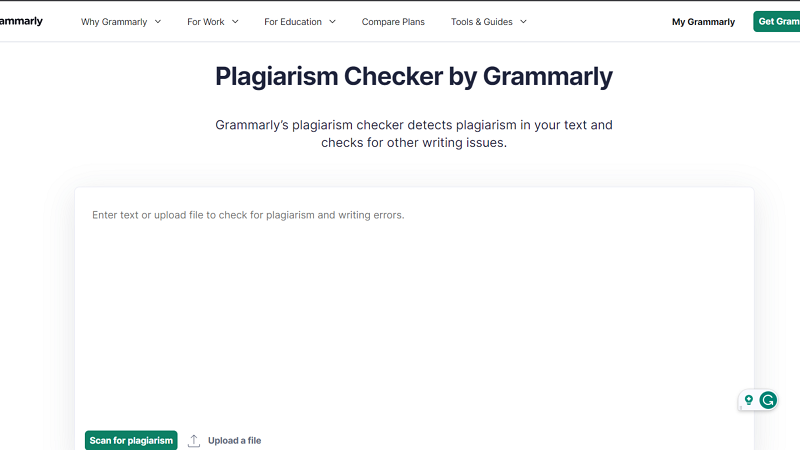 Plagiarism Checker by Grammarly
