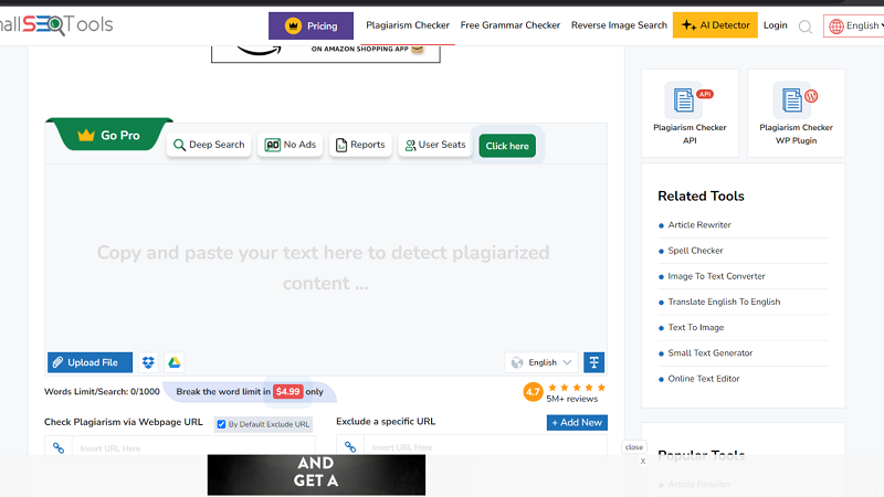 7+ Free Plagiarism Checker Tools to Avoid Plagiarism 4 SmallSEOTools Plagiarism Detector