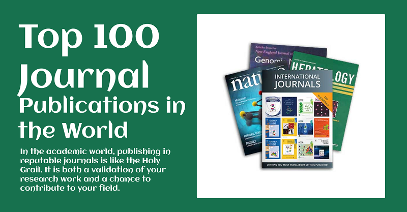 Top 100 Journal Publications in the World