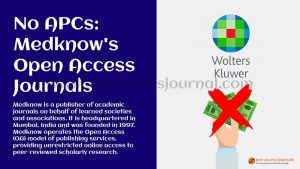 Medknow Journals without APC